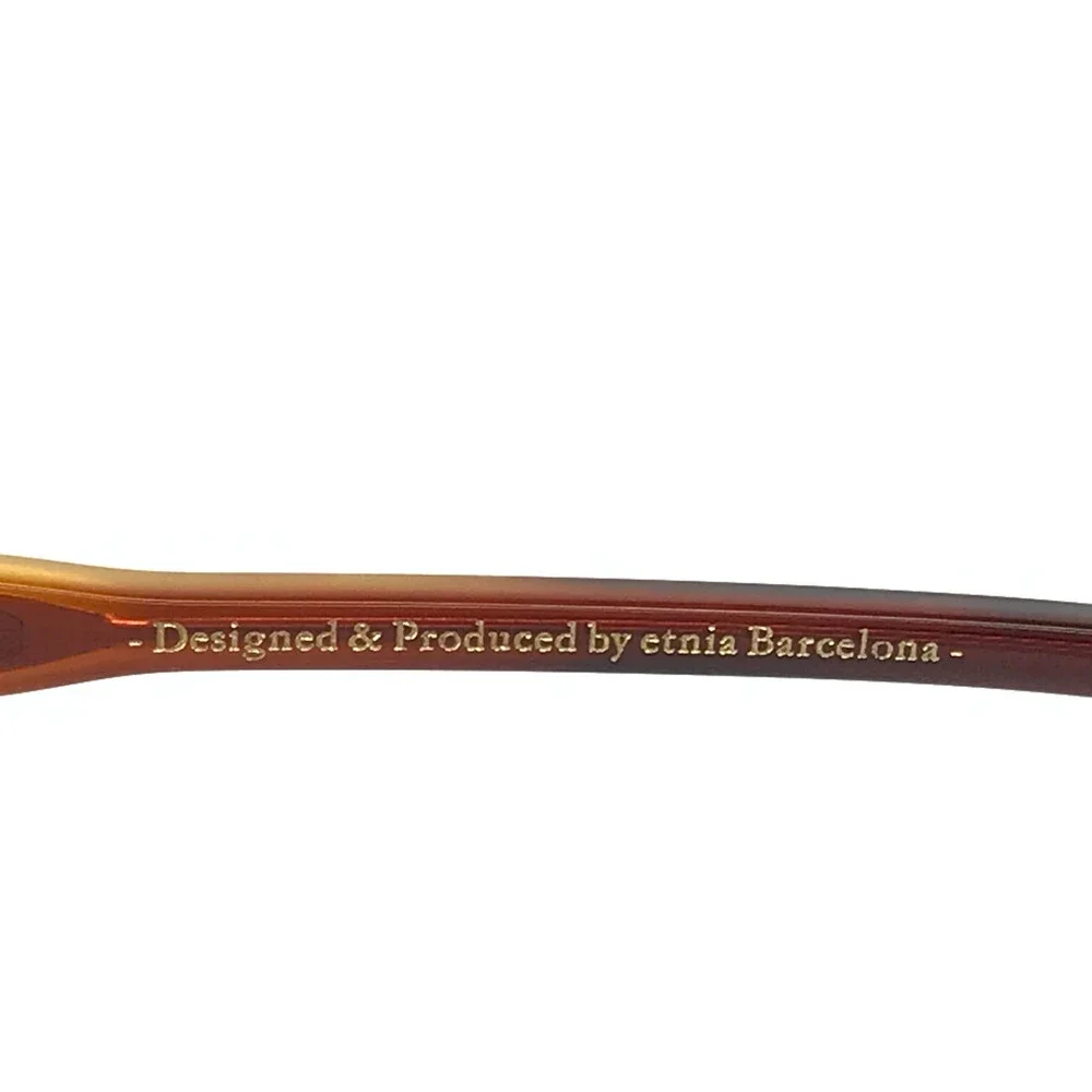 Etnia Barcelona Eyeglasses Frames ES MERCADAL HVRD Havana Red Aviator 52-17-145